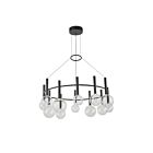 Artcraft AC6852BK Terra 12-lumières 48W Noir LED Lustre