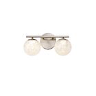 Artcraft AC6962BN Forma 2-lumières 24W Nickel brossé LED Lampe de salle de bain