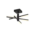 Artcraft AC7706BK Stix Noir Plafonnier semi encastré
