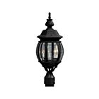 Lampadaire extérieur Artcraft Classico AC8363BK 60W 3 lumières fini rouille
