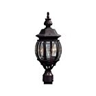 Lampadaire extérieur Artcraft Classico AC8363RU 60W 3 lumières noir
