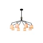 Artcraft SC13378BB Crema 480W Noir et Laiton brossé Lustre