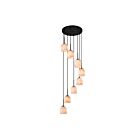 Artcraft SC13379BB Crema 480W Noir et Laiton brossé Lustre