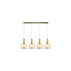 Artcraft SC13384BR Juna 4-lumières 240W Laiton Suspendu