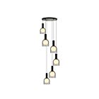 Artcraft SC13386BK Juna 6-lumières 360W Noir Suspendu