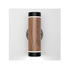 Artika OUT-C7LC-WD C7 Noir mat/bois peint 25W LED Luminaire Extérieur