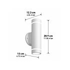 Artika OUT-C7LC-WT 25W Blanc mat Luminaire de vanité