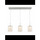 Suspendu LED Crystal Cube Artika PDT-3CC 13W 3-lumières chrome