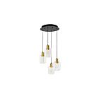 Suspendu LED Champagne Globe Artika PDT4-CG 26W 4-lumières noir