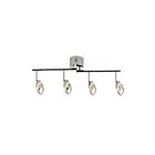 Éclairage sur rail LED Omni Pivot Artika TRK4MN-P-L1 23W 4-têtes chrome