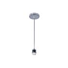 Suspendus sur tige Bazz p12x11ch Unik 1-lumière Chrome 18w