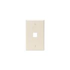Leviton 41080-1TP Plaque murale 1P-1 gang, amande claire
