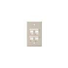 Leviton 41081-4TP Plaque murale 4 ports 1 groupe