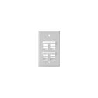 Leviton 41081-4WP Plaque murale 4 ports 1 groupe
