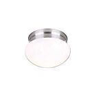 Plafonnier Canarm nickel bross&eacute; 1 lumi&egrave;re IFM137BN