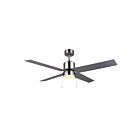 Canarm CF52TAT4BN-ES 20W 4-Blades Nickel brossé 52" Ventilateur de plafond à LED