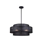 Canarm ICH1149A03BK22 Bellamy 3-lumières 180W Noir mat Lustre
