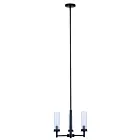 Canarm ICH1205A03BK 3-Lumières 180W Noir mat Lustre