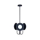 Canarm ICH1209A03BK9 3-Lumières 120W Noir mat Lustre
