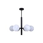 Canarm ICH1229A06BK 6-Lumières 360W Noir mat Lustre