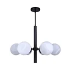 Canarm ICH1229A06BK 6-Lumières 360W Noir mat Lustre