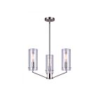 Chandelier sur Tige JONI Canarm ICH759A03BN 300W 3-Lumières Nickel brossè