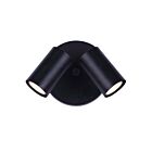 Éclairage sur rail ajustable Canarm ICW1022A02BK10 MARENA 100W 2-Lumières Noir mat