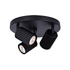 Canarm Rexton ICW1119A03BK10 3-Lumières Noir mat Éclairage Sur Rail