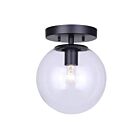 Canarm IFM1029A08BK-CL 1-Lumière 60W Noir mat Plafonnier semi encastré