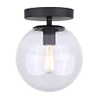 Canarm IFM1029A08BK-CL 1-Lumière 60W Noir mat Plafonnier semi encastré