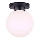 Canarm IFM1029A08BK-FO 1-Lumière 60W Noir mat Plafonnier semi encastré