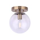 Canarm IFM1029A08GD-CL 1-Lumière 60W Noir mat Plafonnier semi encastré