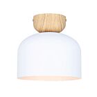 Canarm Caleb IFM1152A09WHW 1-Lumière Blanc mat et faux bois Plafonnier