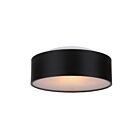 Plafonnier Canarm DEXTER IFM318A13BK 120W 2 lumières noir mat