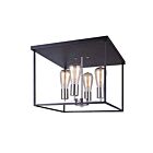 Encastré Canarm IFM701A16BKN Roy 4-lumières LED 240w Noir mat avec nickel brossé