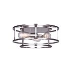 Plafonnier encastré Canarm IFM757A16BN LUCA 3-Lumières 180W Nickel brossé