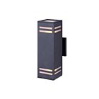 Lampe Murale Extérieur Canarm IOL308BK 2-Lumières Série Tay Noir
