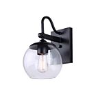 Canarm OLI IOL611BK 1 Light Matte Black 60W Outdoor Wall Light
