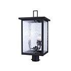 Canarm IOL708BK Shana 3-Lumières 180W Noir Lampe sur poteau extrieur