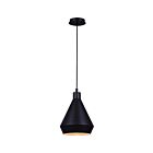 Suspend à cordon Canarm IPL1020A01BK BYCK 1-Lumière 60W Noir mat