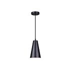 Suspendu Canarm ORLI IPL1056A01BK 60W 1 lumière noir mat