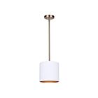 Canarm IPL1119A01WHG Rexton 1-lumière 60W Blanc mat Suspendu