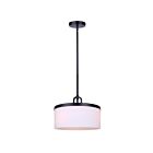 Canarm IPL1165A03BK14-FR Kinslea 3-lumières 180W Noir mat Suspendu