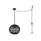 Canarm IPL1197A01BK 1-Lumière 60W Noir mat Suspendu