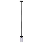 Canarm IPL1205A01BK 1-Lumière 60W Noir mat Suspendu