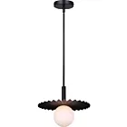 Canarm IPL1210A01BK9 1-Lumière 40W Noir mat Suspendu