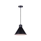Canarm IPL1237A01BK Albie 1-lumière 60W Noir mat Suspendu