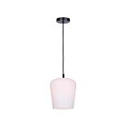 Canarm IPL1249A01BK-OR Leandro 1-lumière 60W Noir mat Suspendu