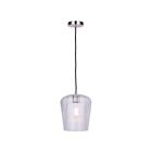 Canarm IPL1249A01BN-CR Leandro 1-lumière 60W Nickel brossé Suspendu