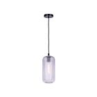 Canarm IPL1250A01BK-CR Malek 1-lumière 60W Noir mat Suspendu